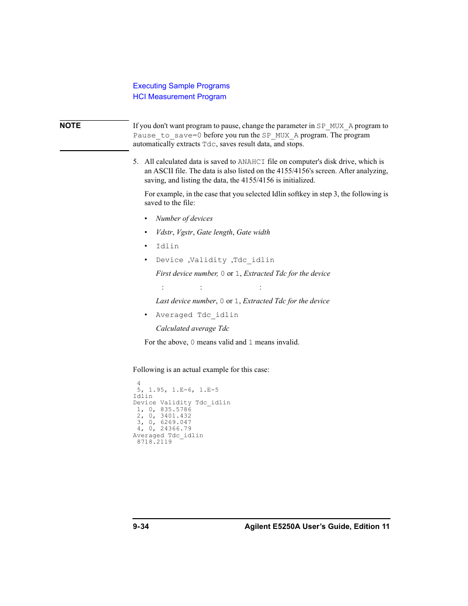 Agilent Technologies Agilent E5250A User Manual | Page 290 / 326