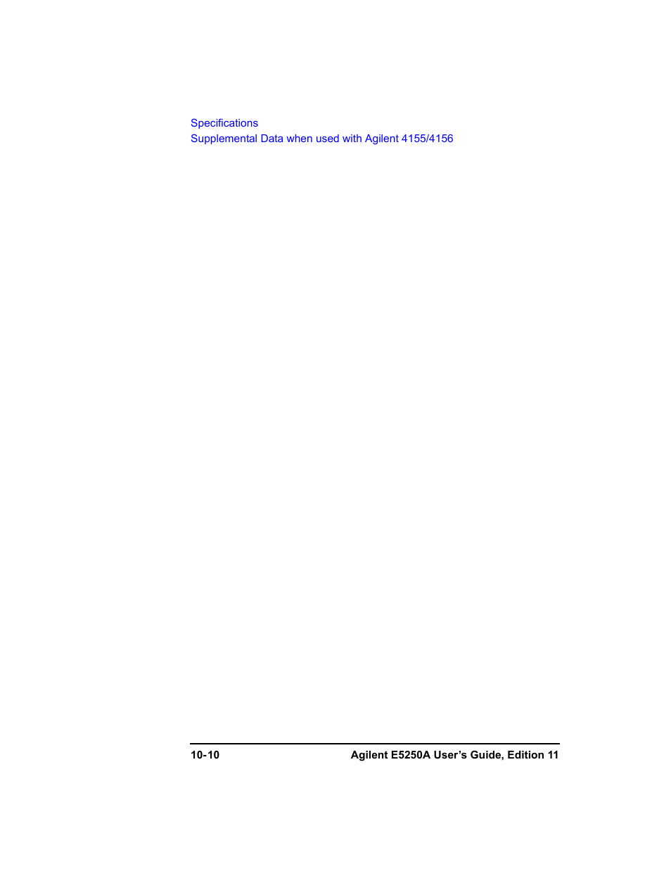 Agilent Technologies Agilent E5250A User Manual | Page 304 / 326