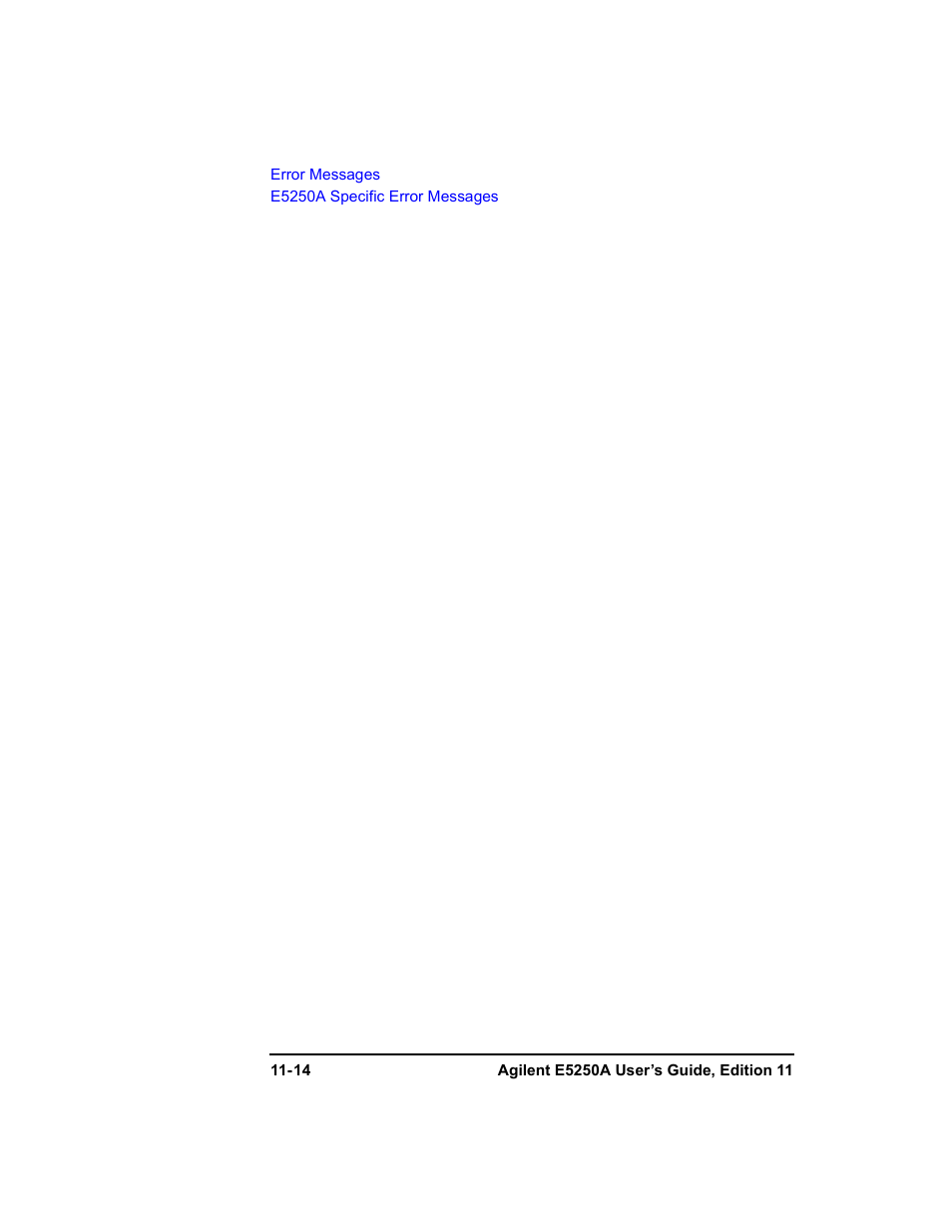Agilent Technologies Agilent E5250A User Manual | Page 318 / 326