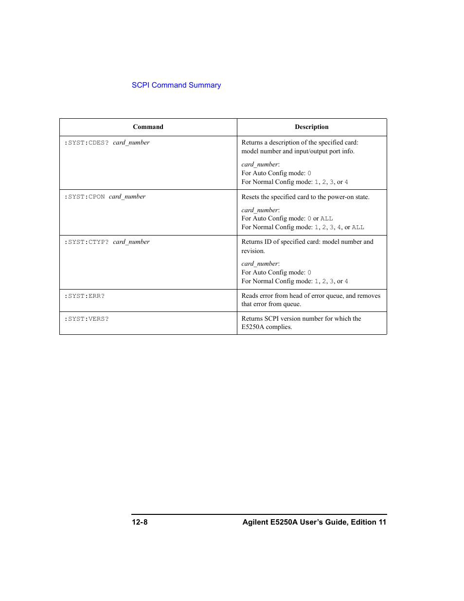 Agilent Technologies Agilent E5250A User Manual | Page 326 / 326