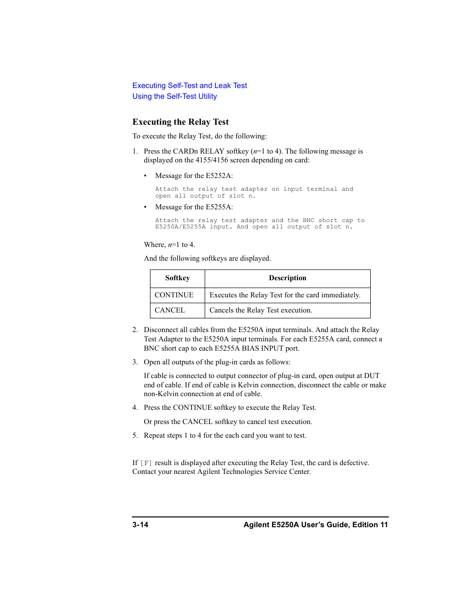 Agilent Technologies Agilent E5250A User Manual | Page 64 / 326