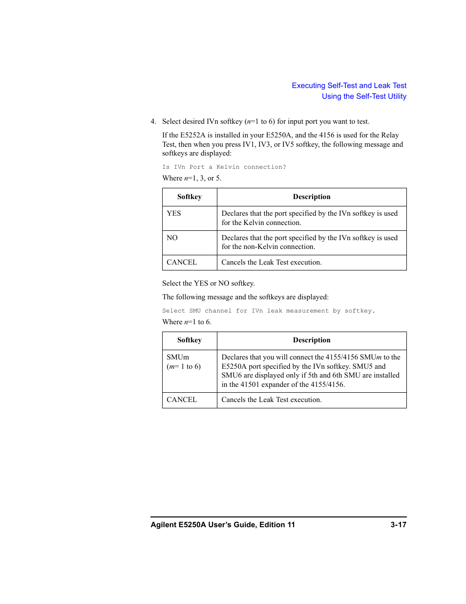 Agilent Technologies Agilent E5250A User Manual | Page 67 / 326