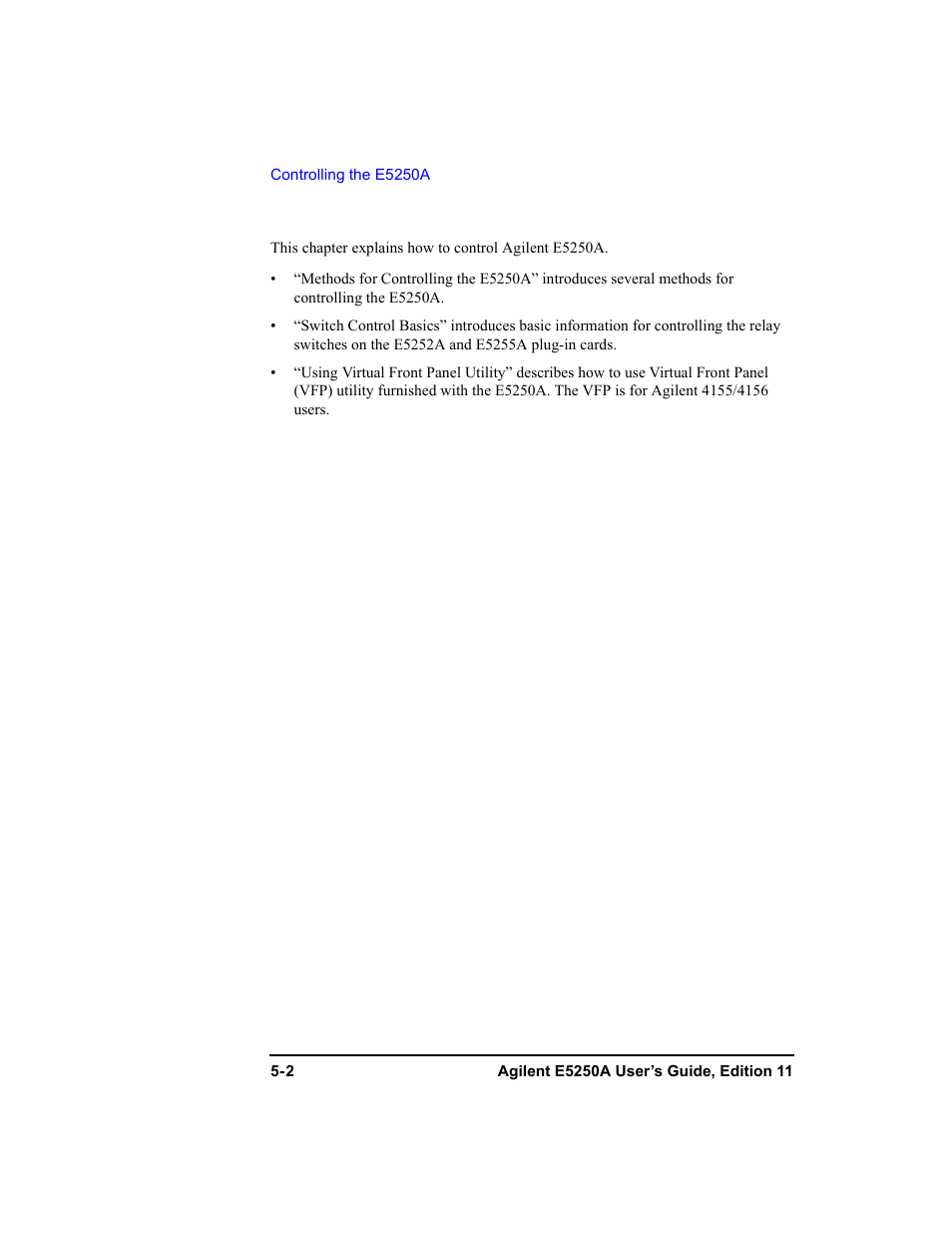 Agilent Technologies Agilent E5250A User Manual | Page 96 / 326