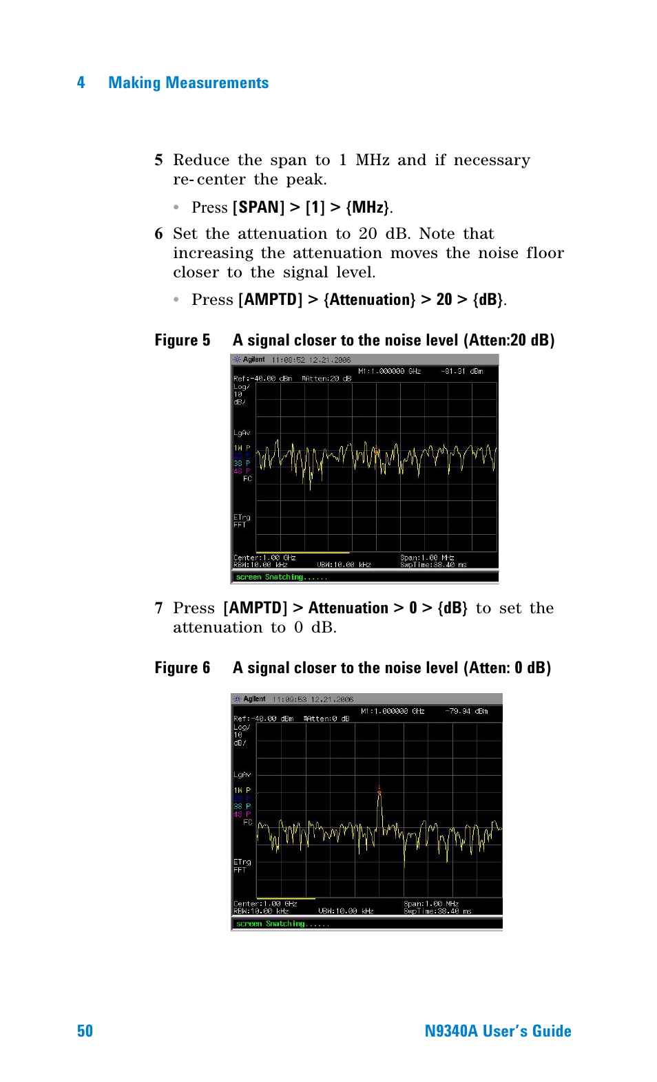 Agilent Technologies N9340A User Manual | Page 52 / 161