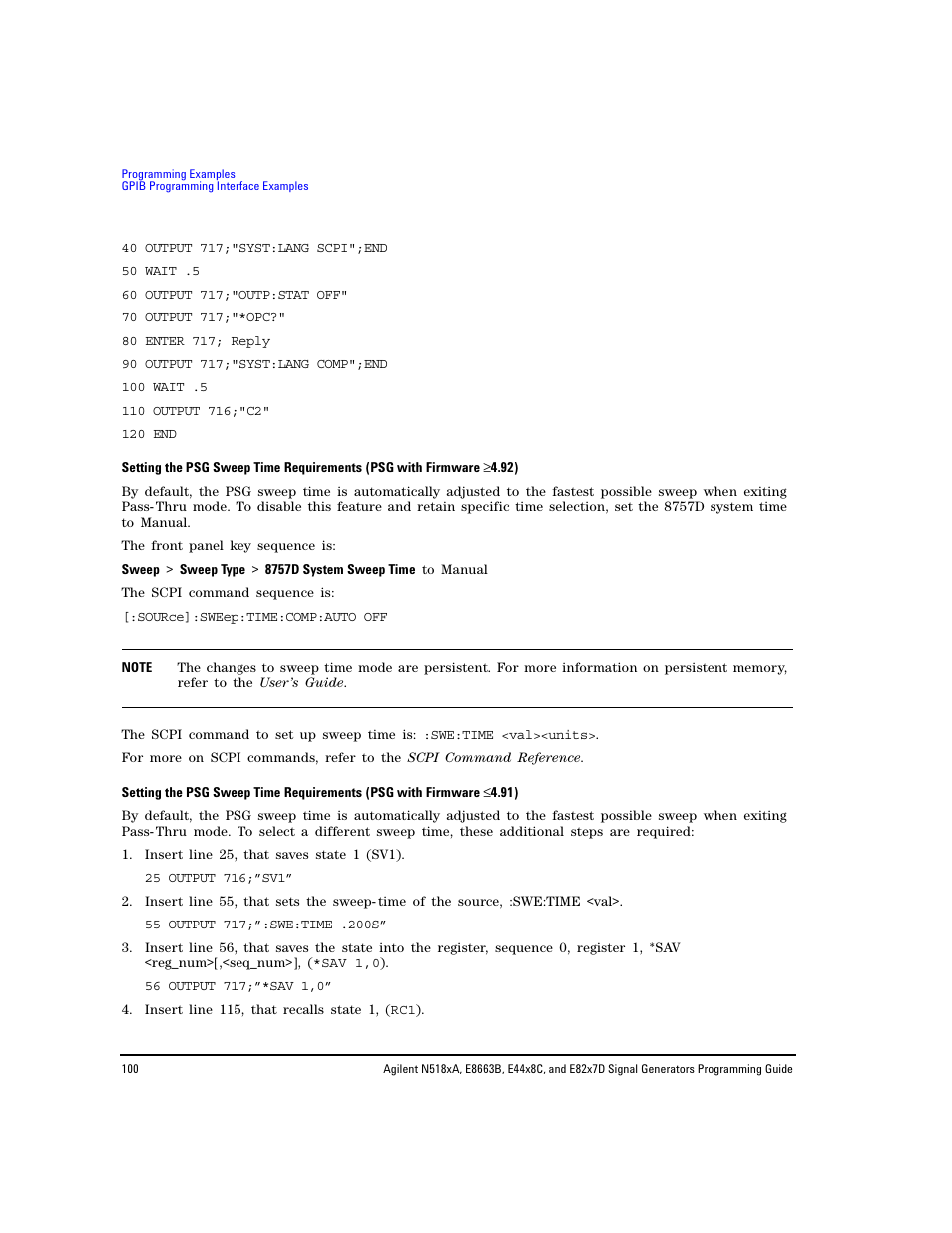 Agilent Technologies N5183A MXG User Manual | Page 110 / 366