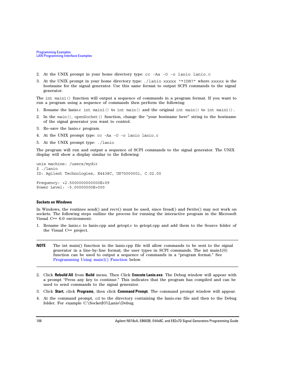 Agilent Technologies N5183A MXG User Manual | Page 116 / 366