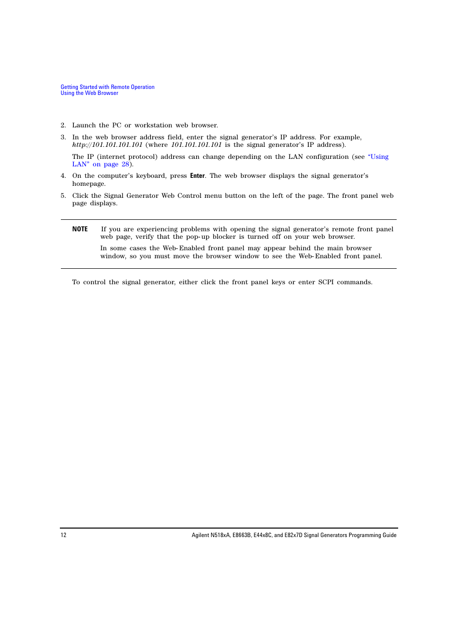 Agilent Technologies N5183A MXG User Manual | Page 22 / 366