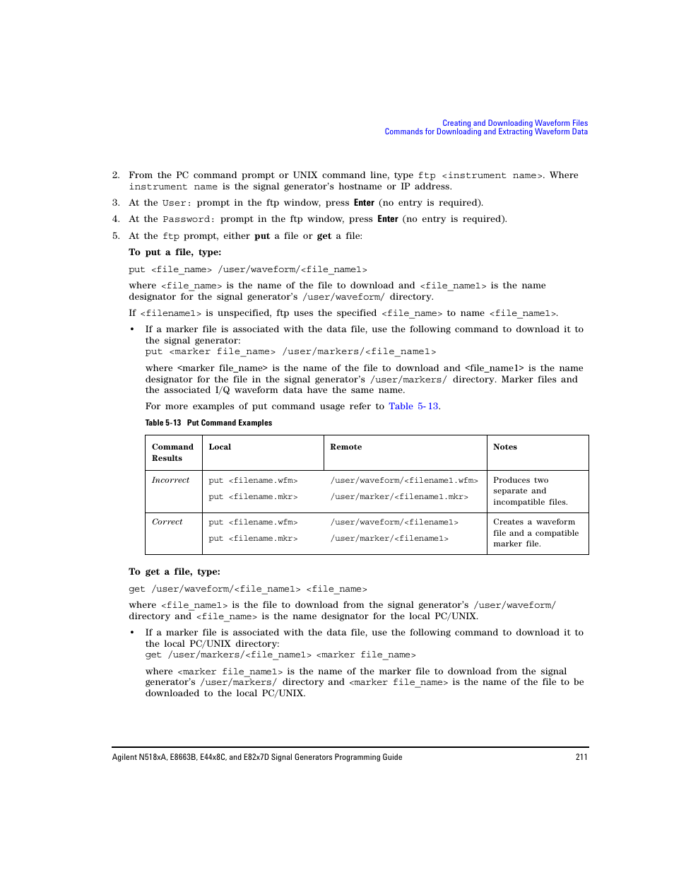 Agilent Technologies N5183A MXG User Manual | Page 221 / 366