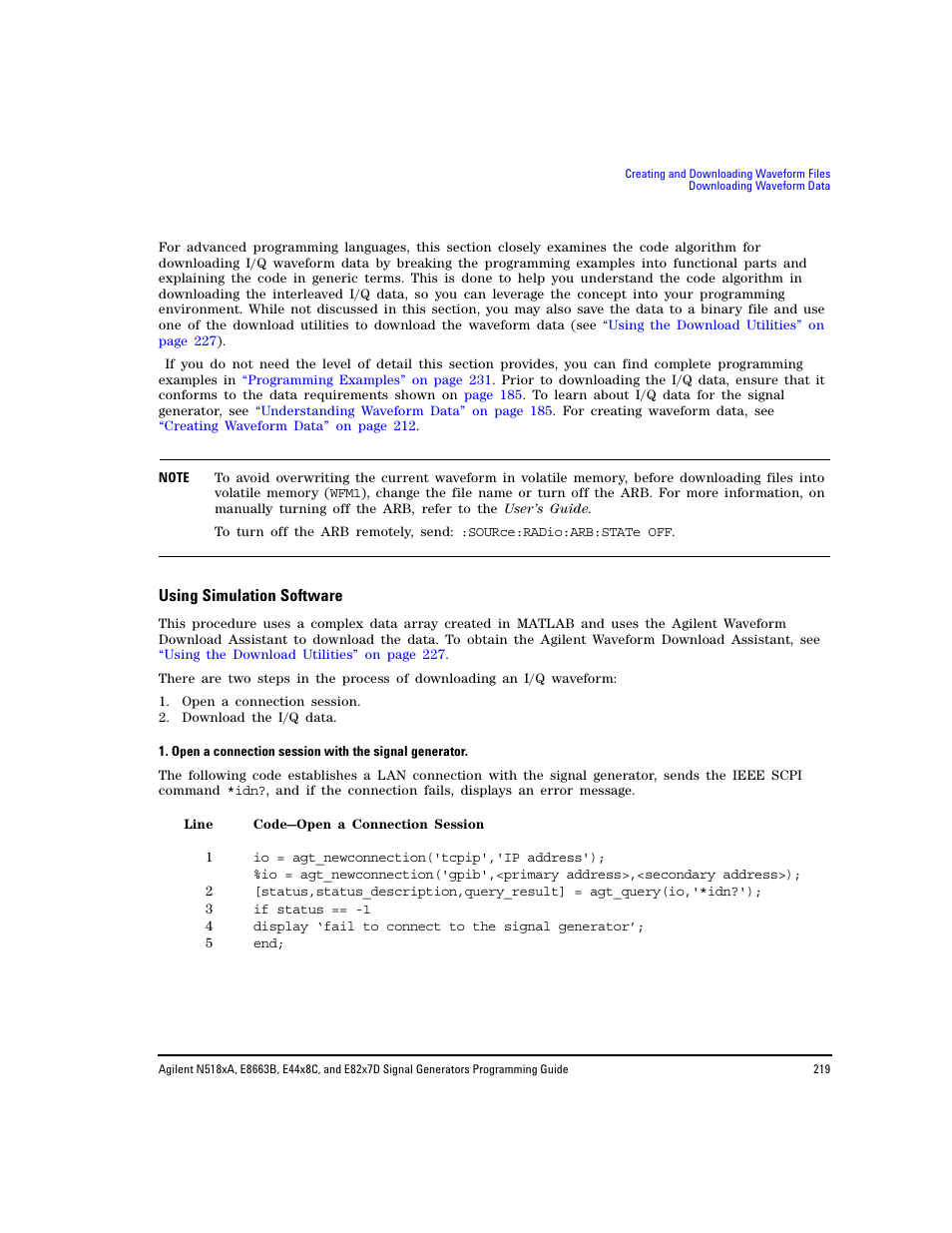 Using simulation software | Agilent Technologies N5183A MXG User Manual | Page 229 / 366