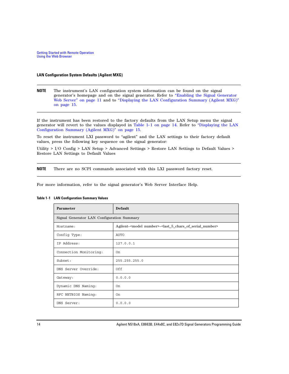 Agilent Technologies N5183A MXG User Manual | Page 24 / 366