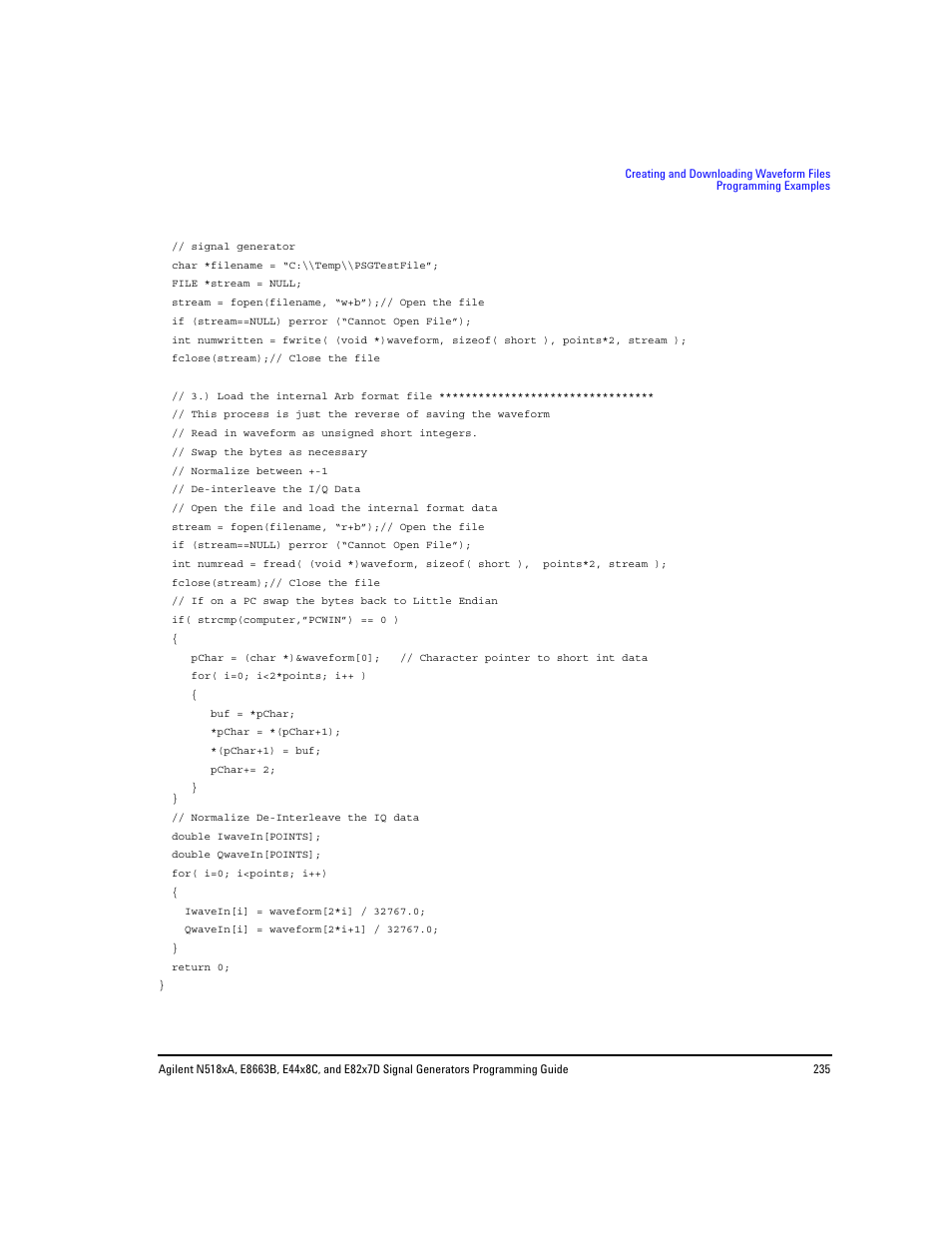 Agilent Technologies N5183A MXG User Manual | Page 245 / 366