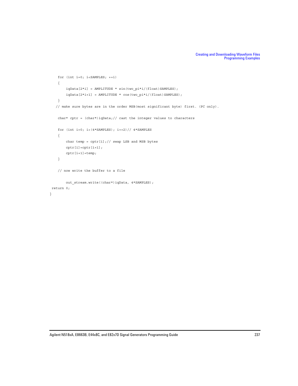 Agilent Technologies N5183A MXG User Manual | Page 247 / 366