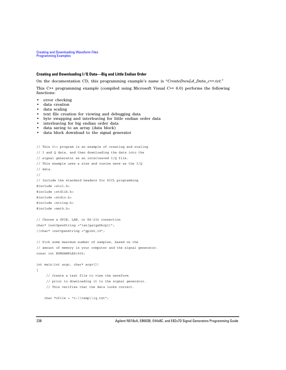 Agilent Technologies N5183A MXG User Manual | Page 248 / 366