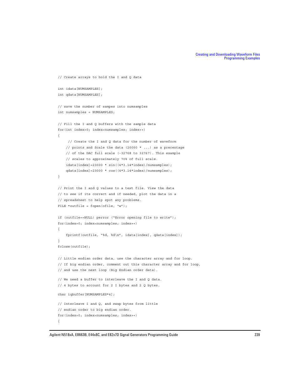 Agilent Technologies N5183A MXG User Manual | Page 249 / 366