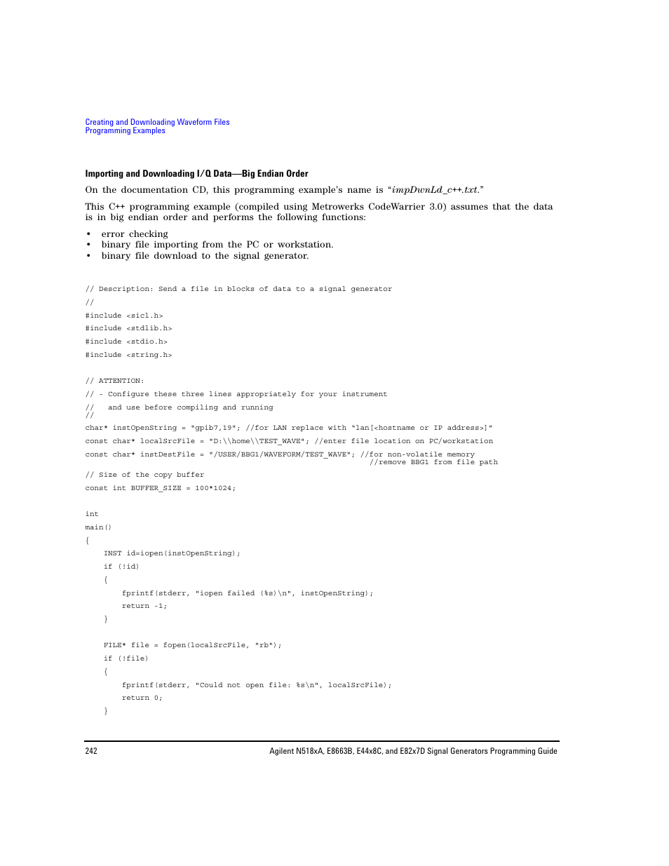 Agilent Technologies N5183A MXG User Manual | Page 252 / 366