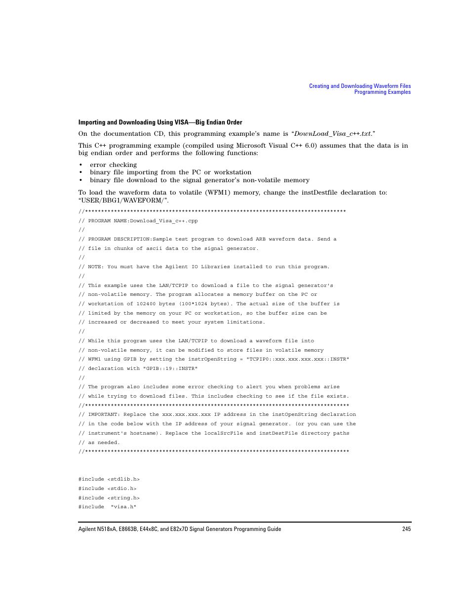 Agilent Technologies N5183A MXG User Manual | Page 255 / 366