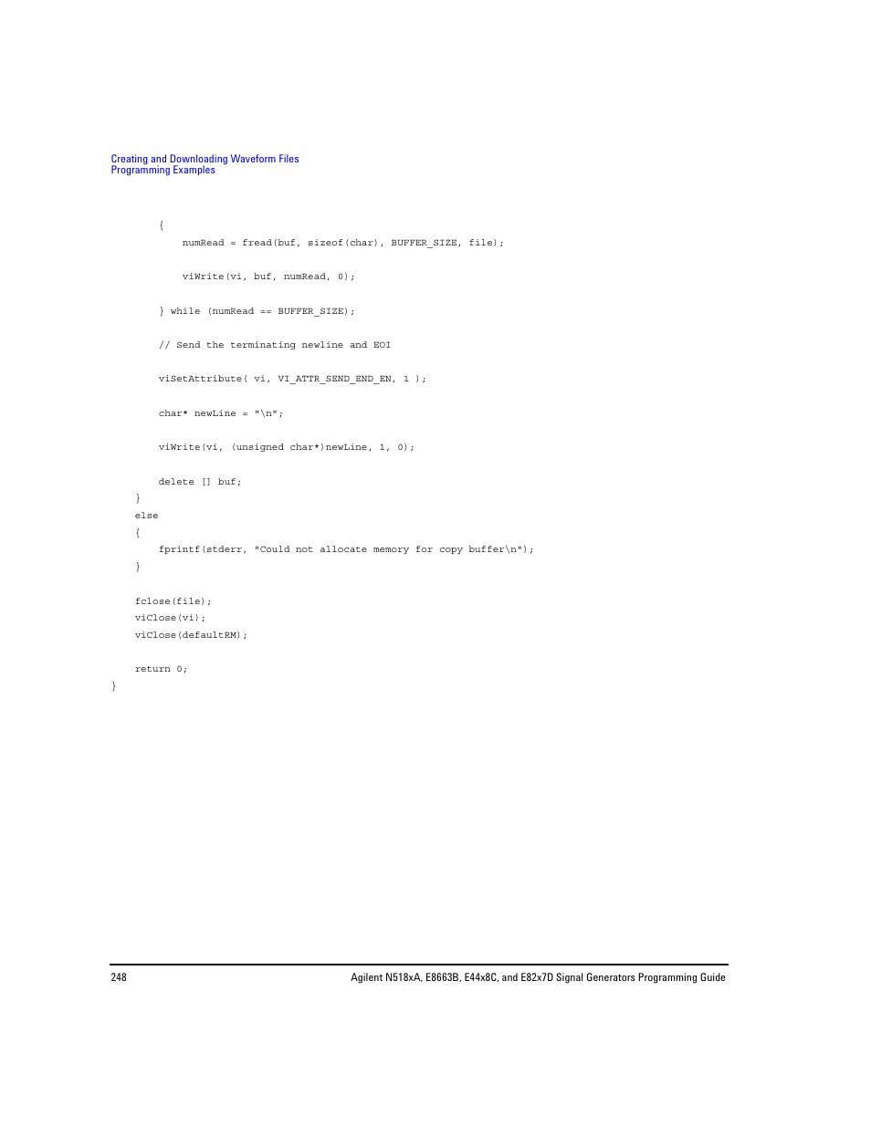 Agilent Technologies N5183A MXG User Manual | Page 258 / 366