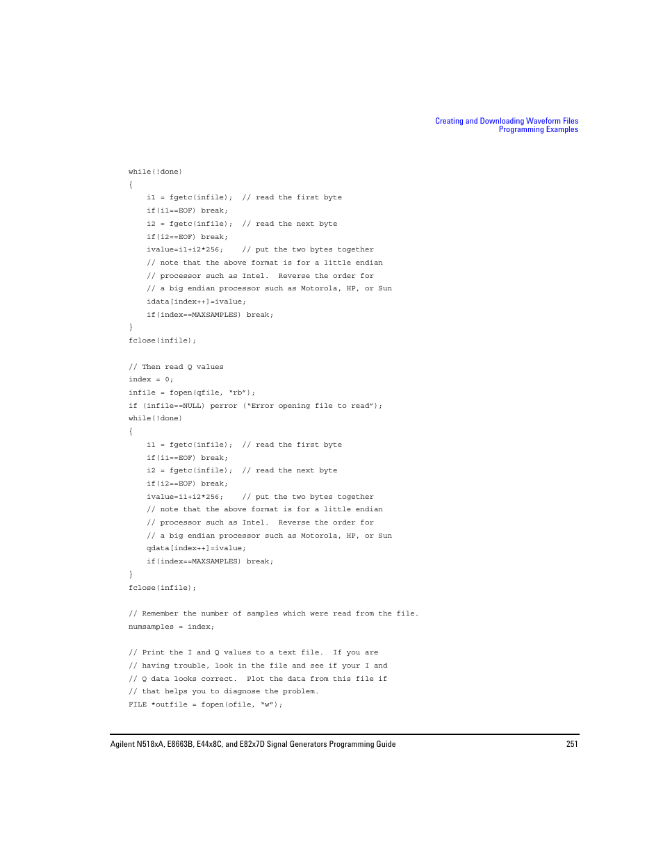 Agilent Technologies N5183A MXG User Manual | Page 261 / 366