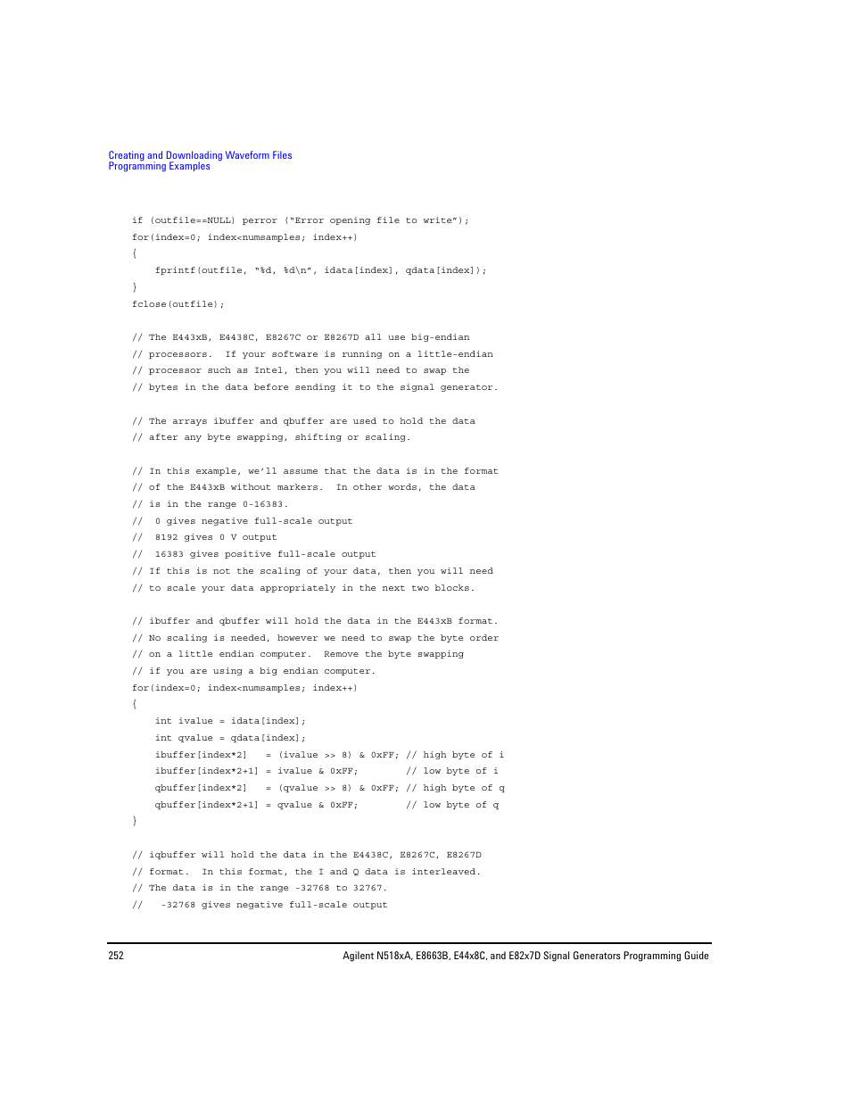 Agilent Technologies N5183A MXG User Manual | Page 262 / 366