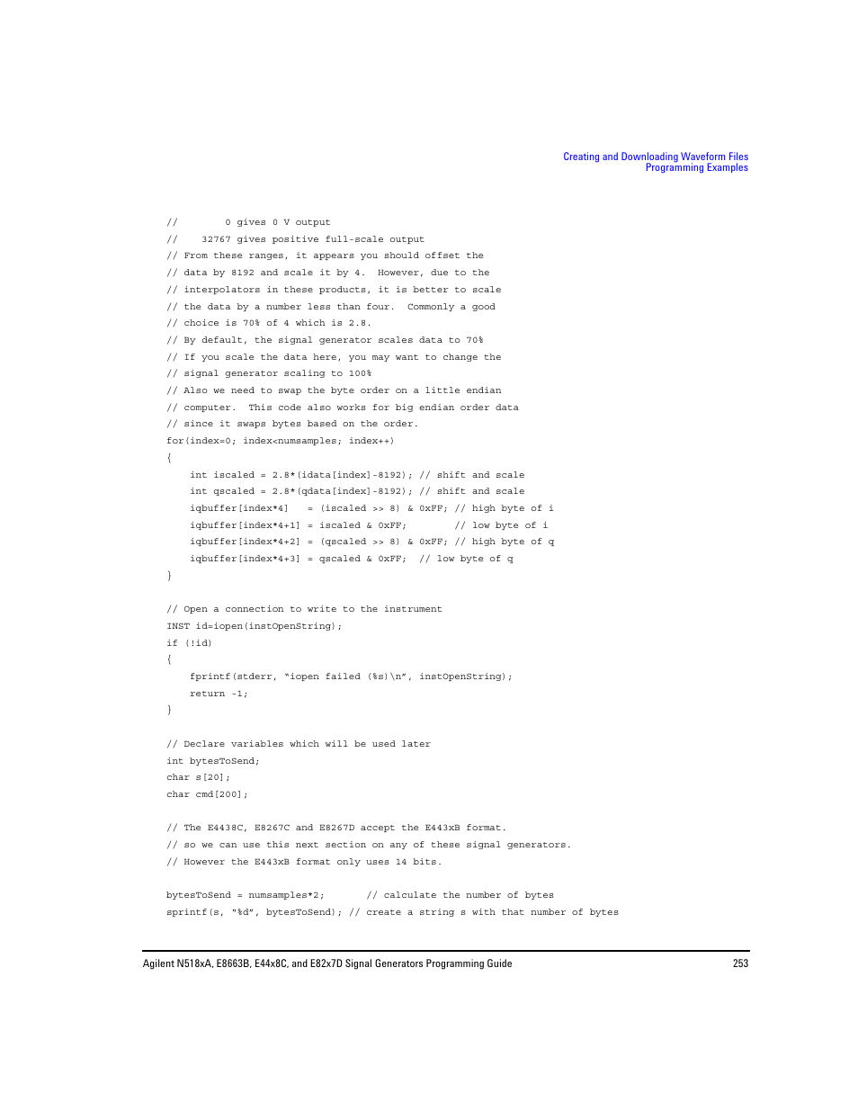 Agilent Technologies N5183A MXG User Manual | Page 263 / 366