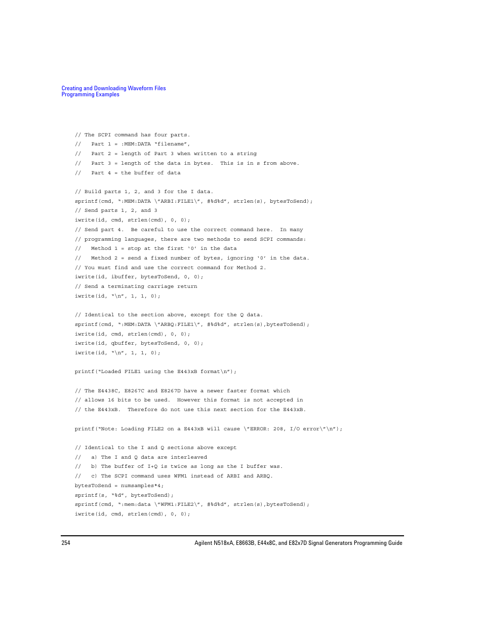 Agilent Technologies N5183A MXG User Manual | Page 264 / 366