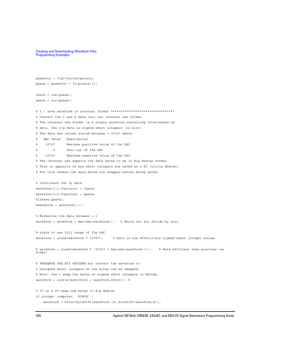 Agilent Technologies N5183A MXG User Manual | Page 266 / 366