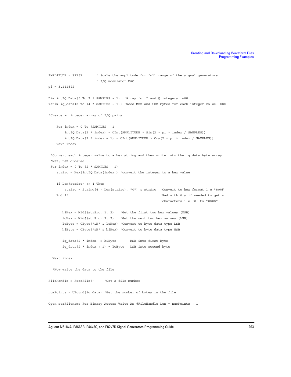 Agilent Technologies N5183A MXG User Manual | Page 273 / 366