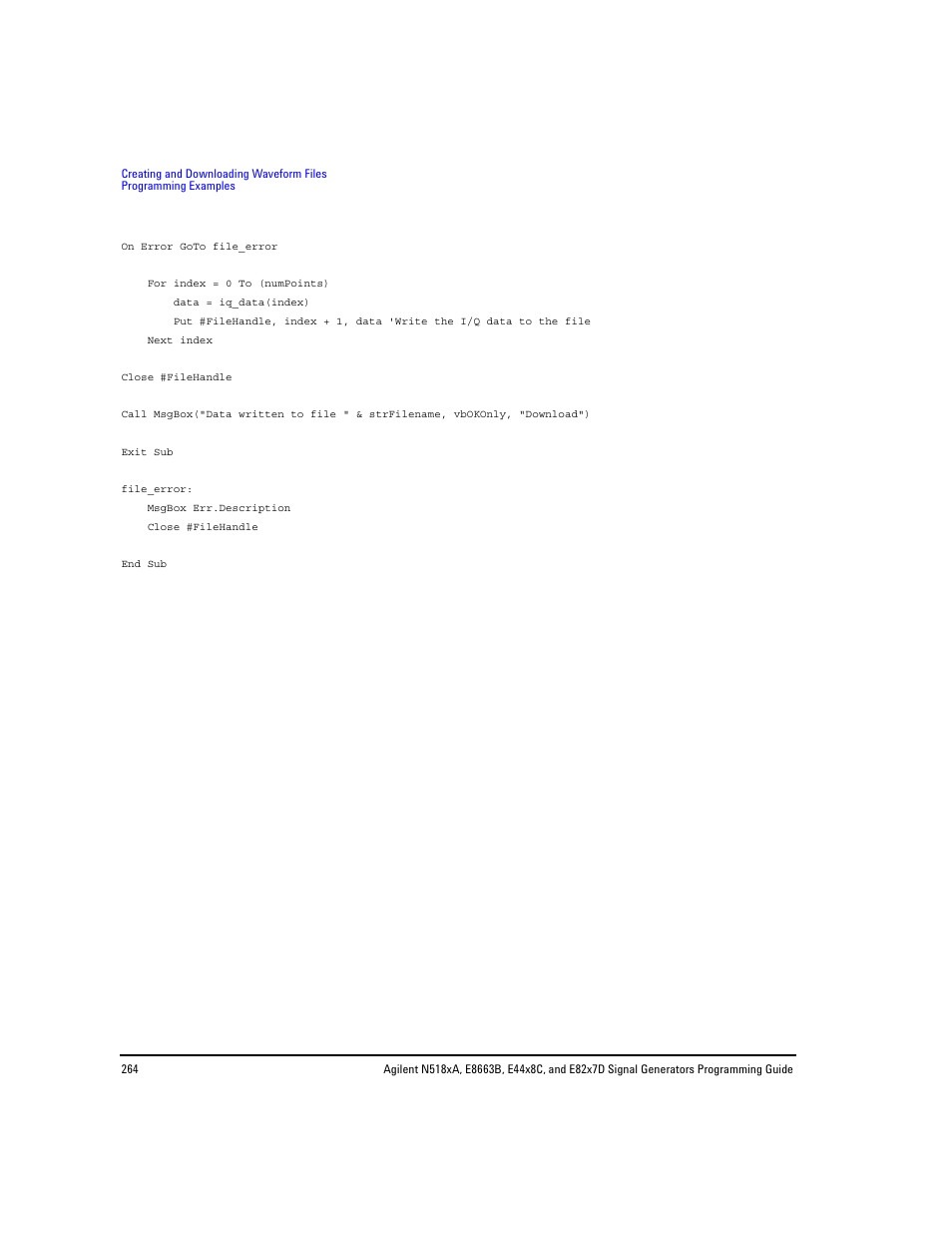 Agilent Technologies N5183A MXG User Manual | Page 274 / 366