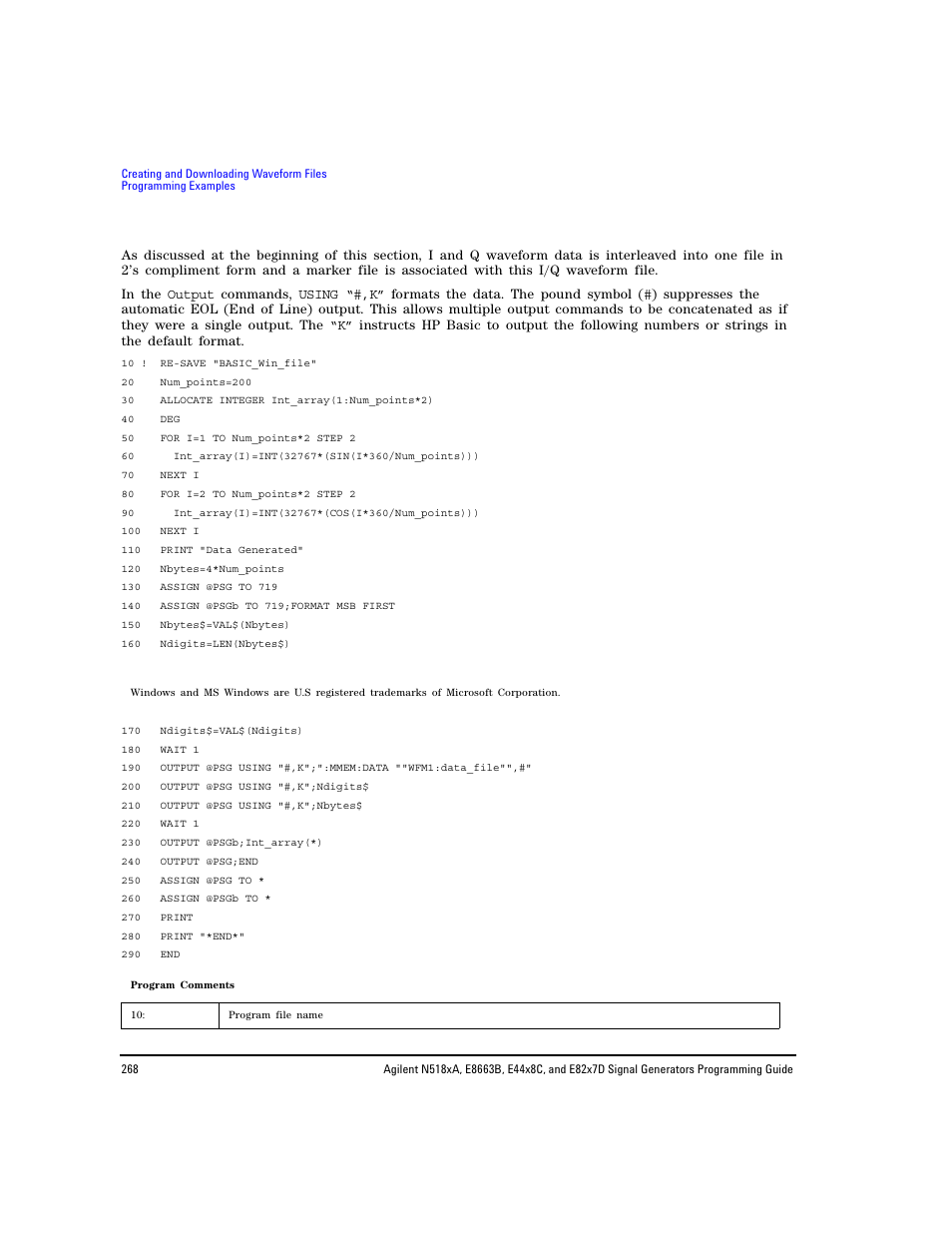 Agilent Technologies N5183A MXG User Manual | Page 278 / 366