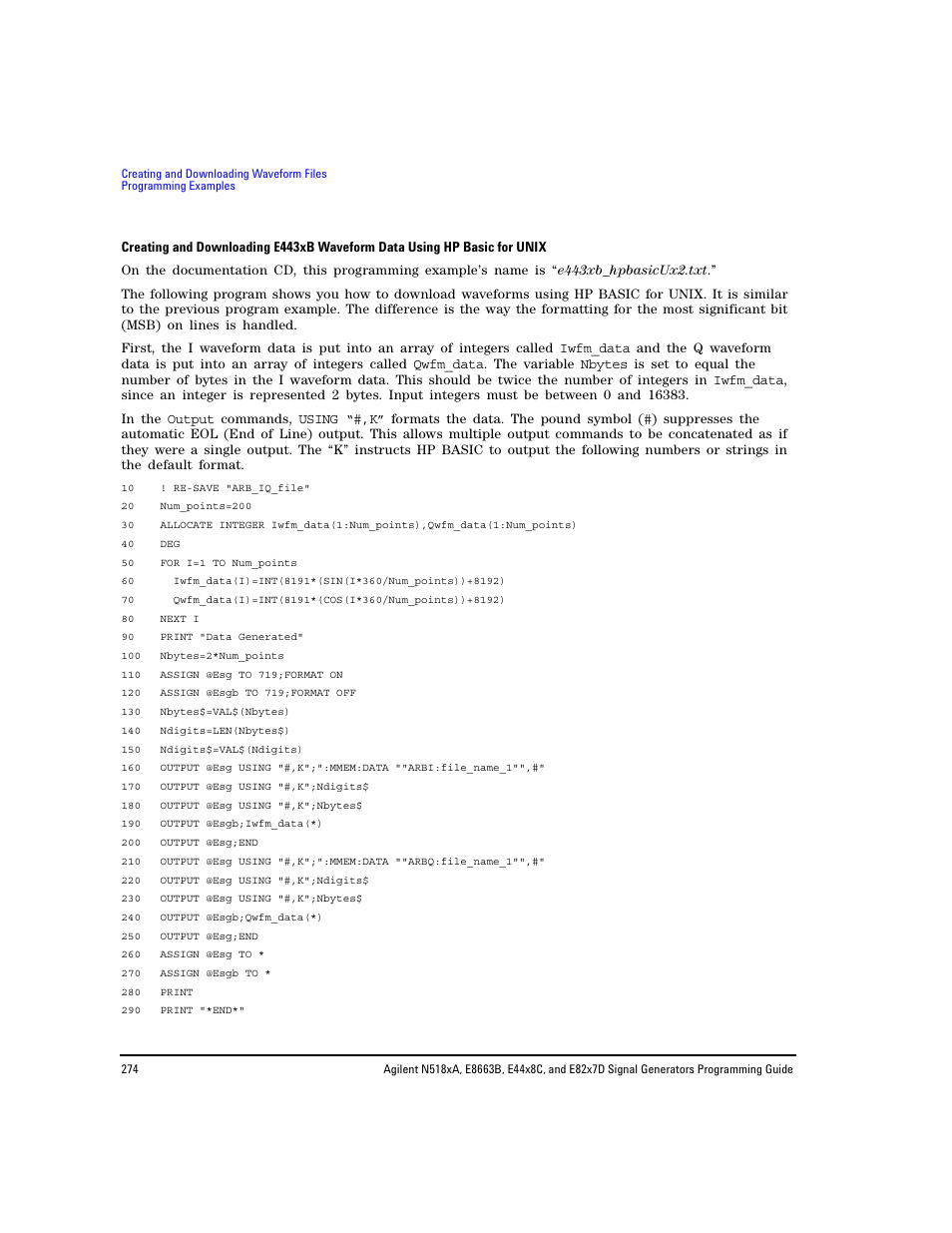 Agilent Technologies N5183A MXG User Manual | Page 284 / 366