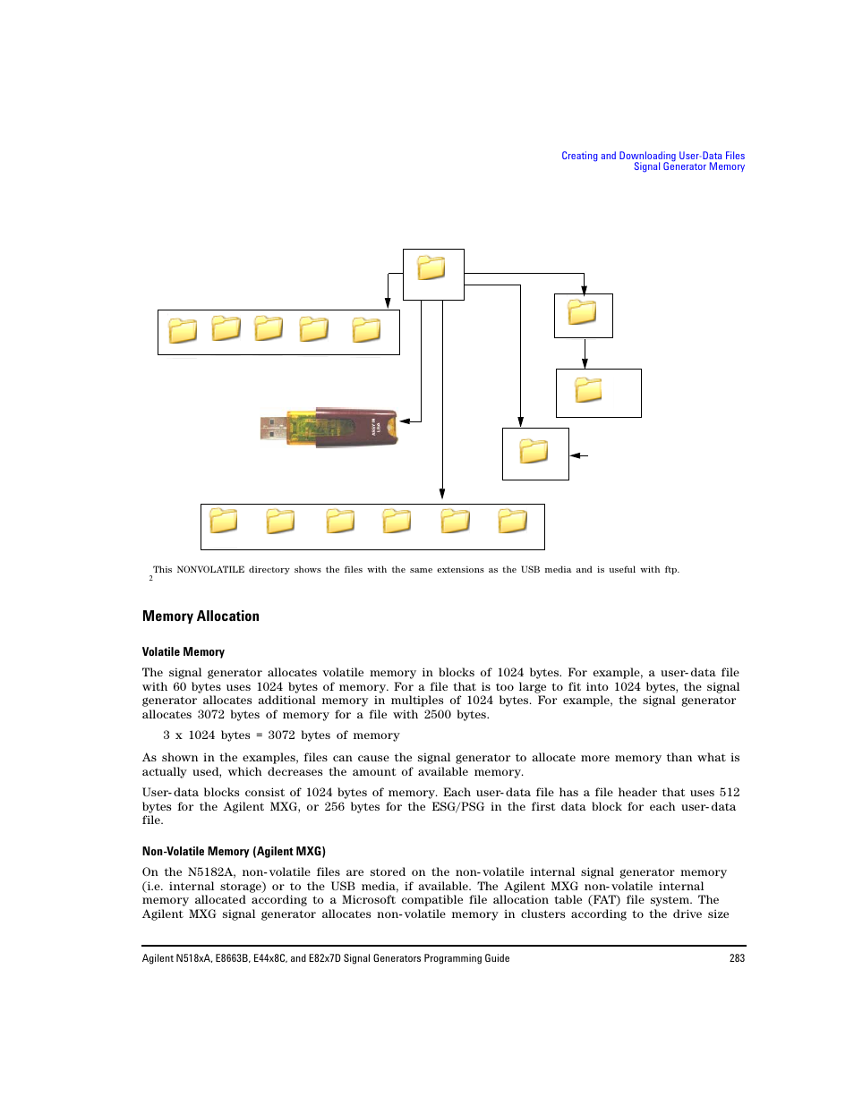 Memory allocation | Agilent Technologies N5183A MXG User Manual | Page 293 / 366