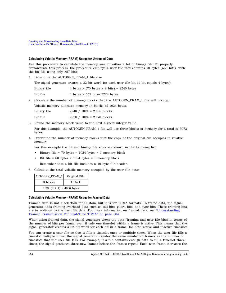 Agilent Technologies N5183A MXG User Manual | Page 304 / 366