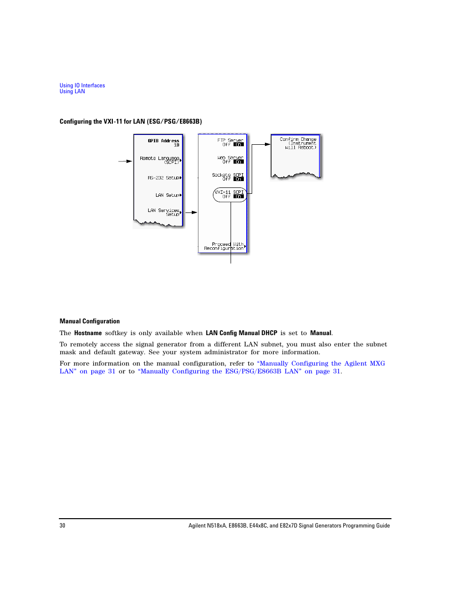 Configuring the | Agilent Technologies N5183A MXG User Manual | Page 40 / 366