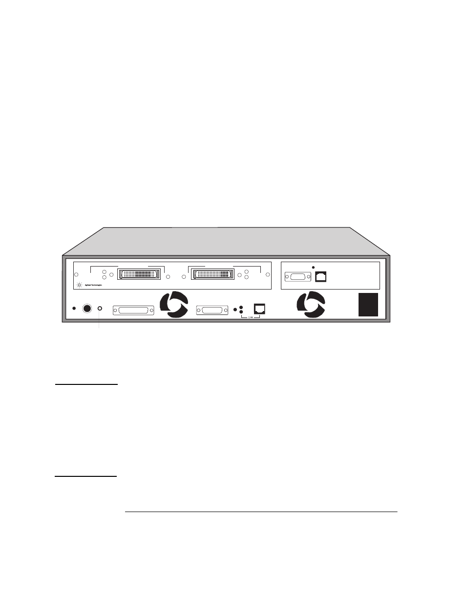 Figure 2-1: probe rear panel | Agilent Technologies HSSI WanProbe J3916A User Manual | Page 40 / 179