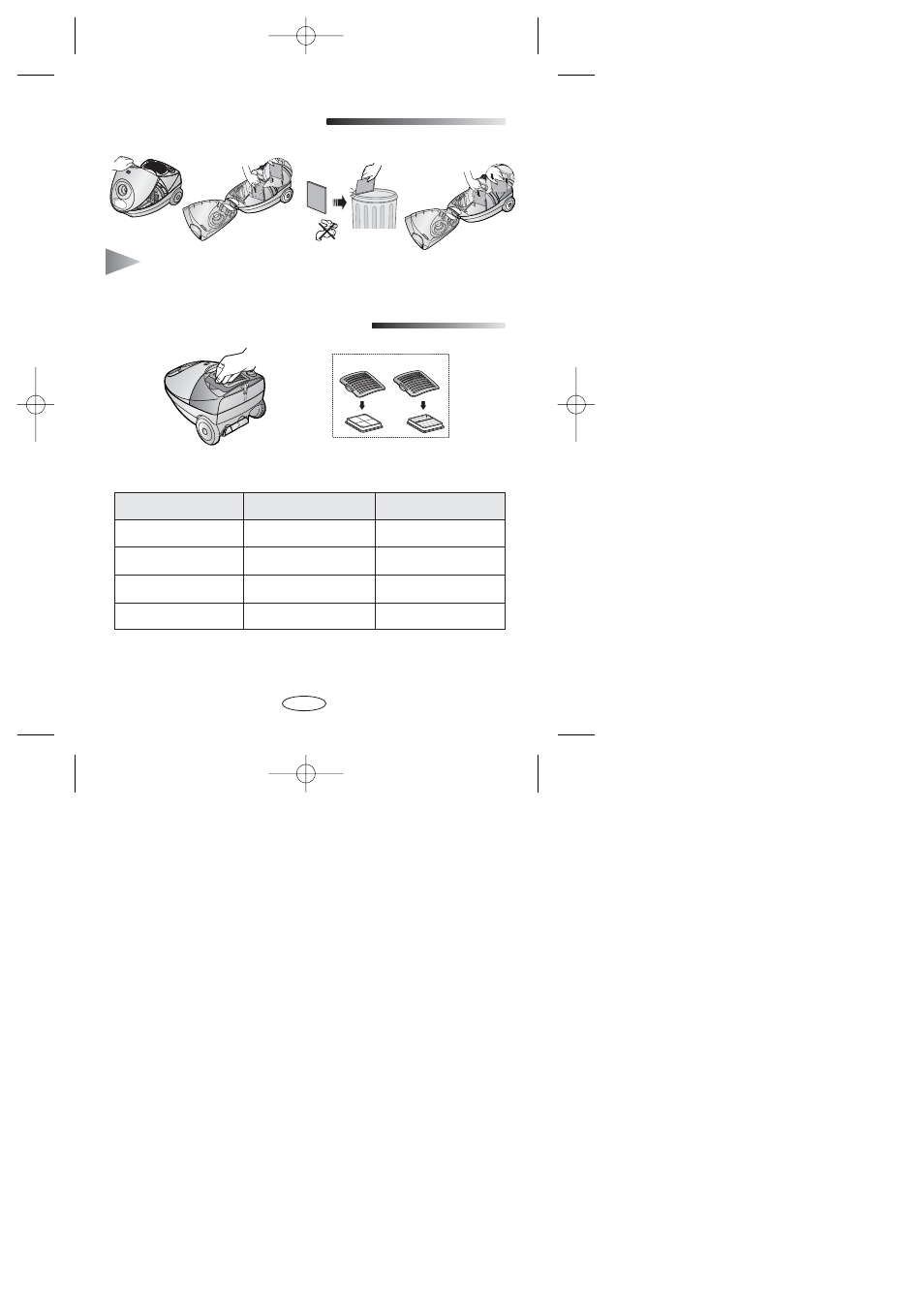 Cleaning the inlet filter, Outlet filter(volume type only) | Samsung SC4047 User Manual | Page 15 / 40