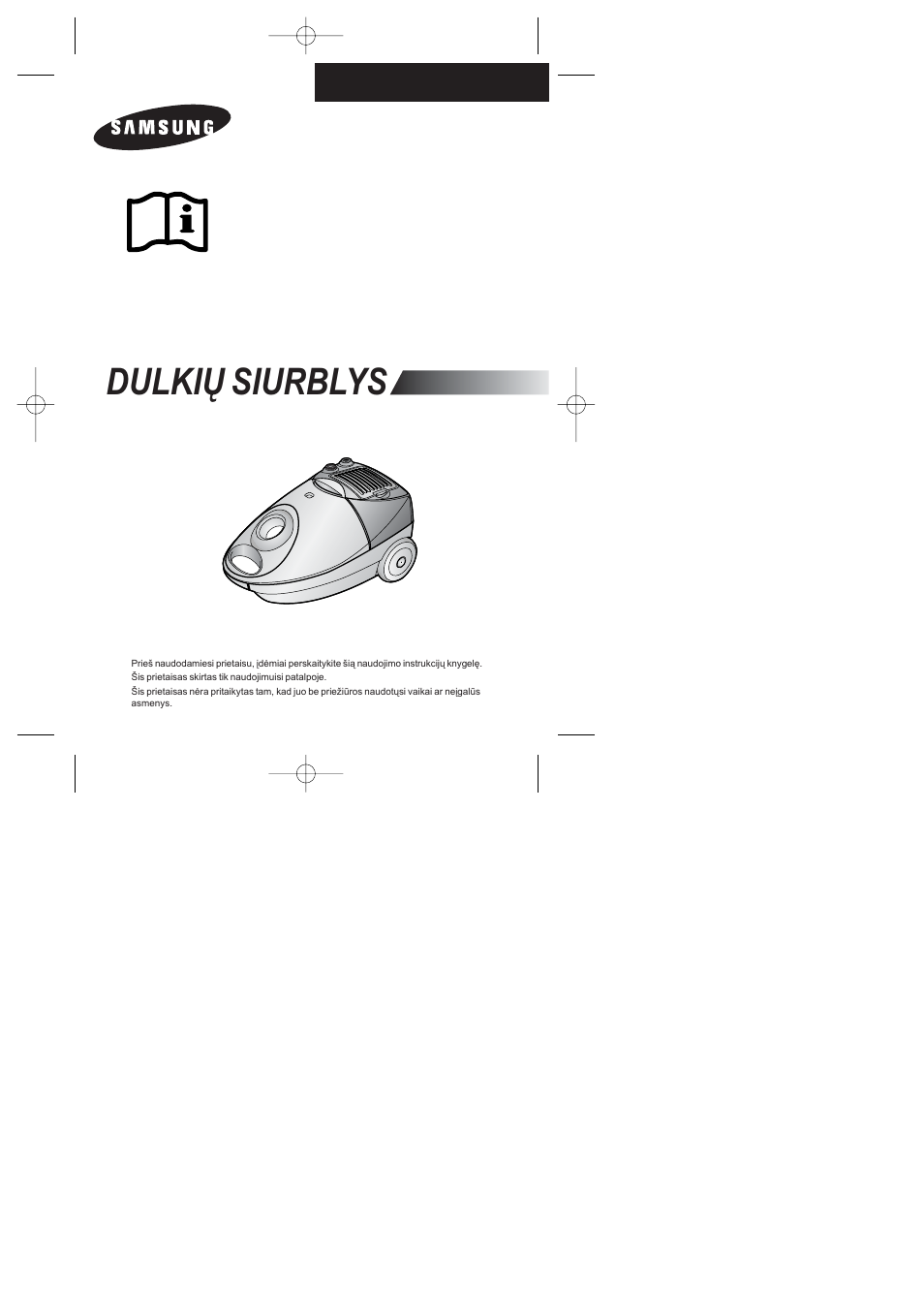 Dulkiø siurblys | Samsung SC4047 User Manual | Page 25 / 40