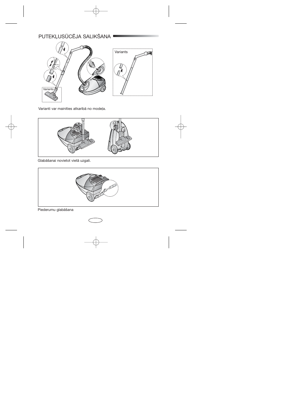 Assembling the cleaner | Samsung SC4047 User Manual | Page 35 / 40