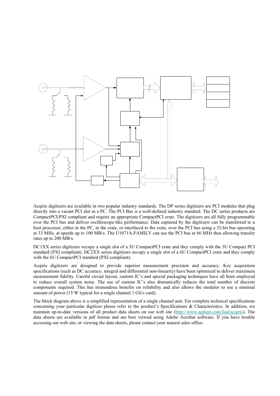 Product description, Overview, Ter 3 | Dp110 block diagram | Agilent Technologies DP111 User Manual | Page 19 / 59