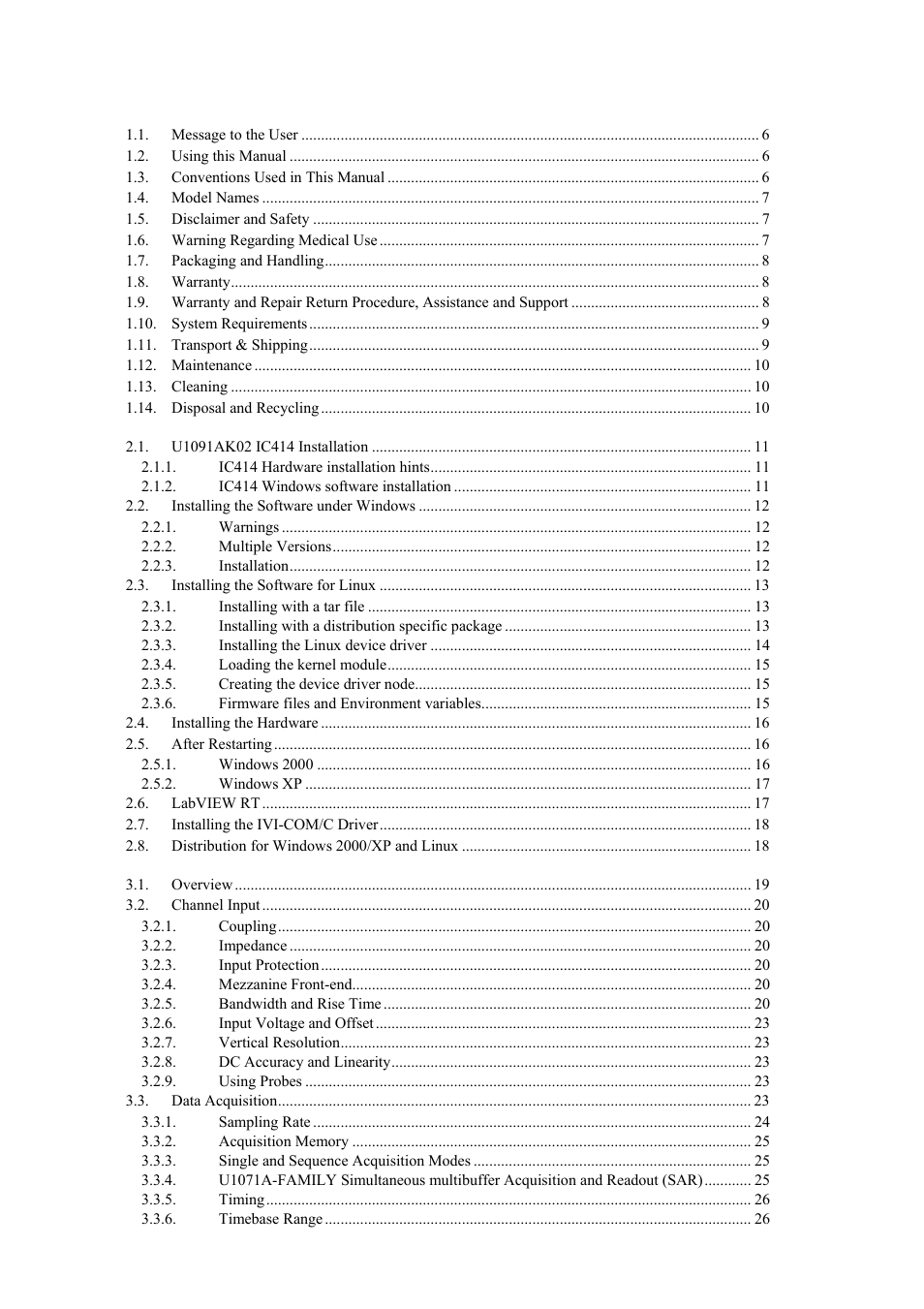 Agilent Technologies DP111 User Manual | Page 3 / 59