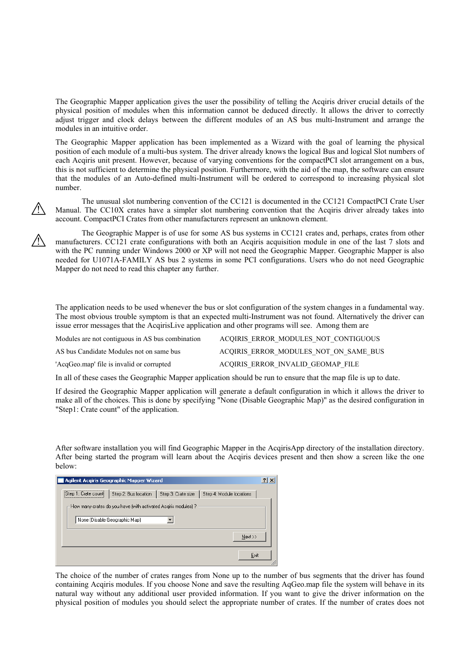 Running the geographic mapper application, Who needs a geographical map of modules, How to run geographic mapper | Ter 5, Running the geographic mapper application , descri | Agilent Technologies DP111 User Manual | Page 46 / 59