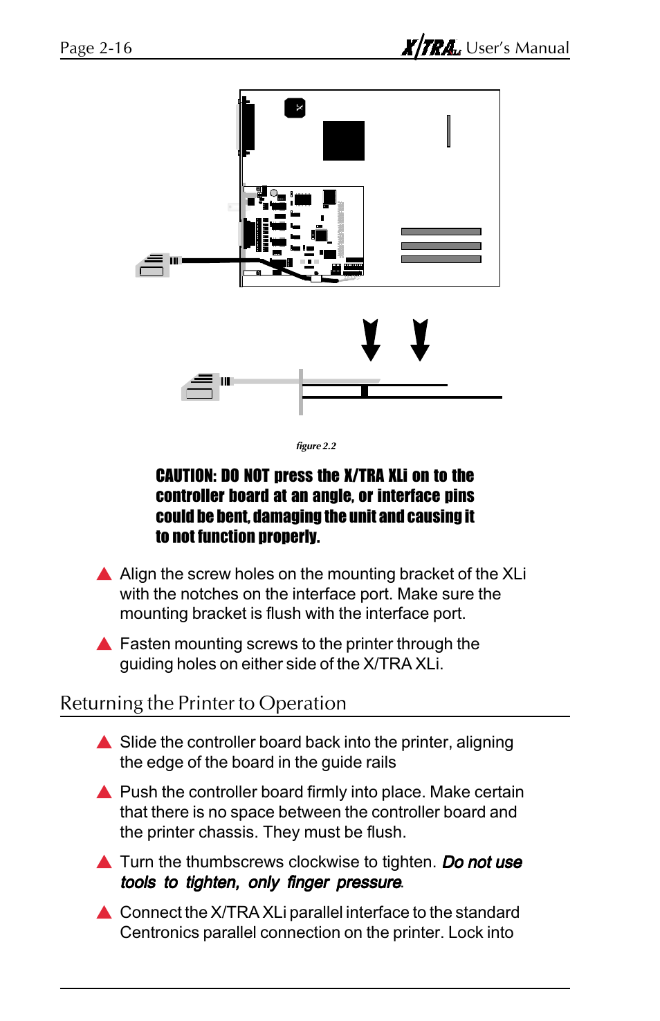 Returning the printer to operation, Returning the printer to operation -4 | Agilent Technologies N-Series User Manual | Page 16 / 90