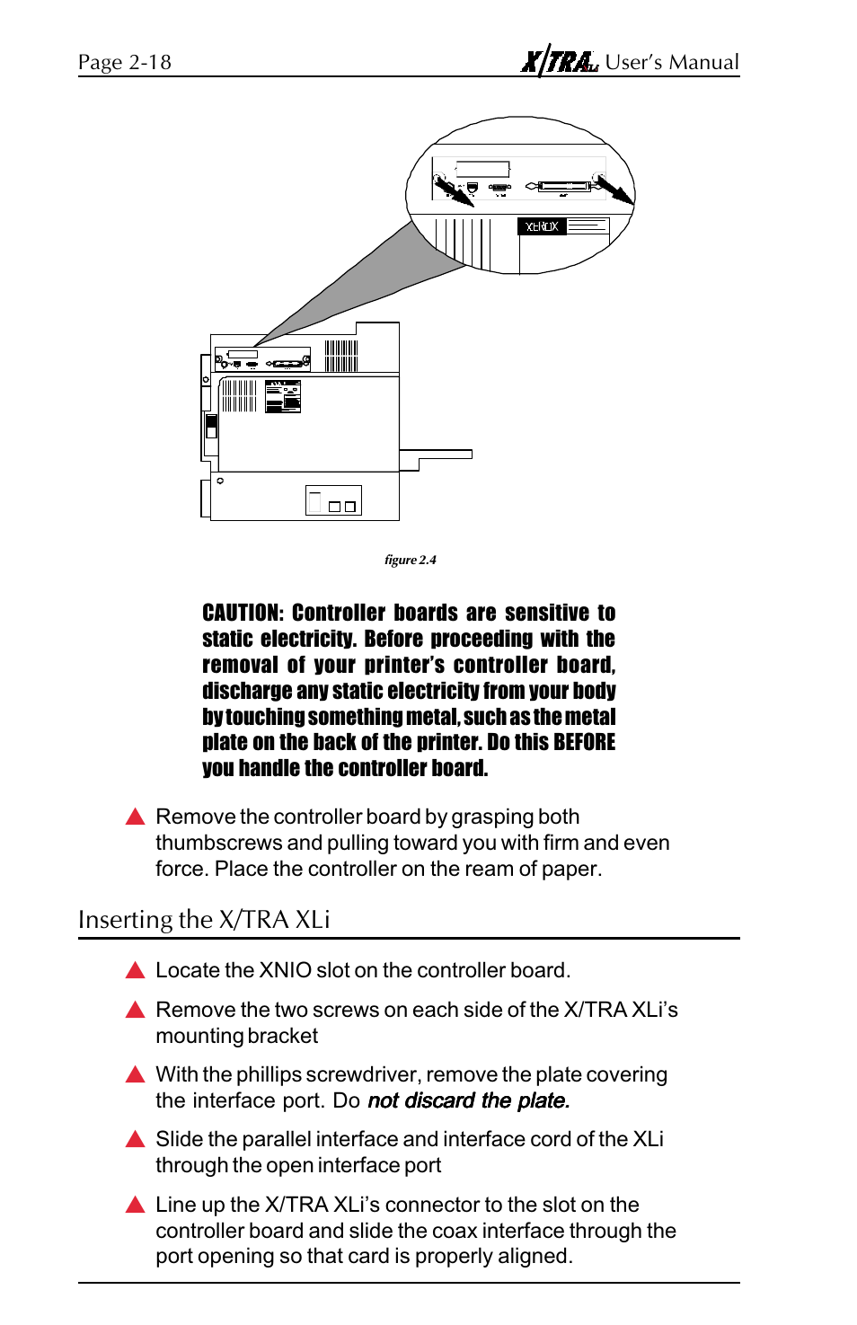 Inserting the x/tra xli, Inserting the x/tra xli -6 | Agilent Technologies N-Series User Manual | Page 18 / 90