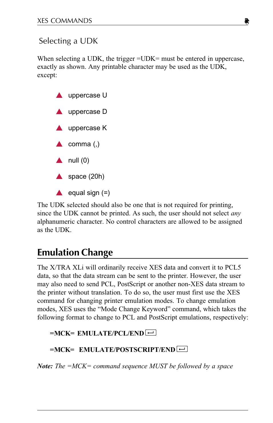 Selecting a udk, Emulation change, Selecting a udk -2 | Emulation change -2 | Agilent Technologies N-Series User Manual | Page 26 / 90