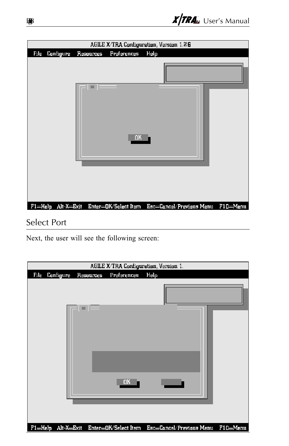 Select port, Select port -2 | Agilent Technologies N-Series User Manual | Page 59 / 90