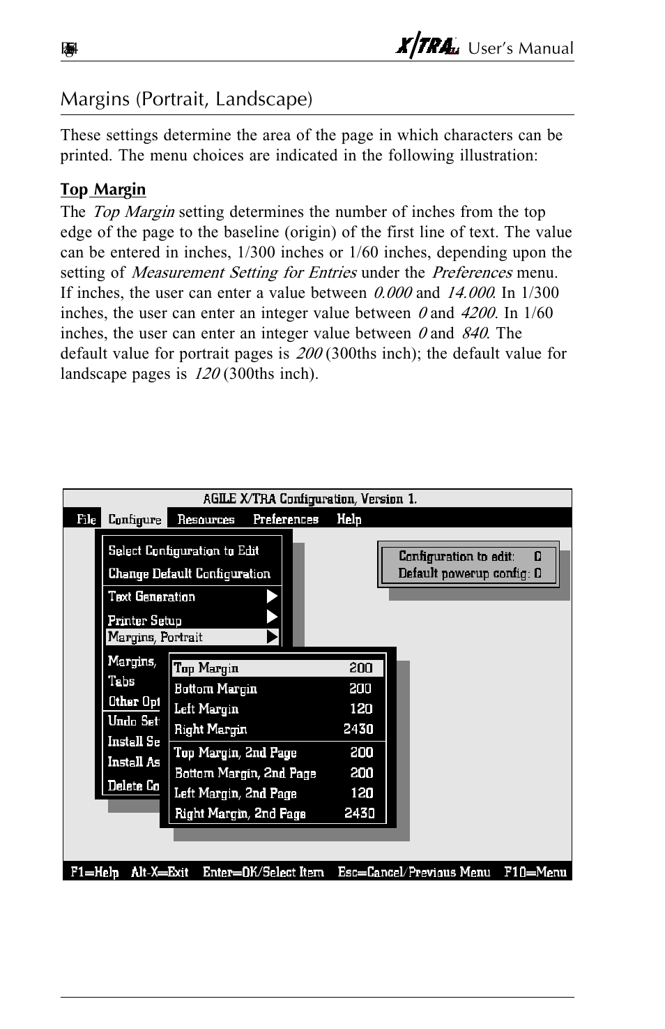 Margins (portrait, landscape), Top margin, Margins (portrait, landscape) -18 | Top margin -18 | Agilent Technologies N-Series User Manual | Page 75 / 90