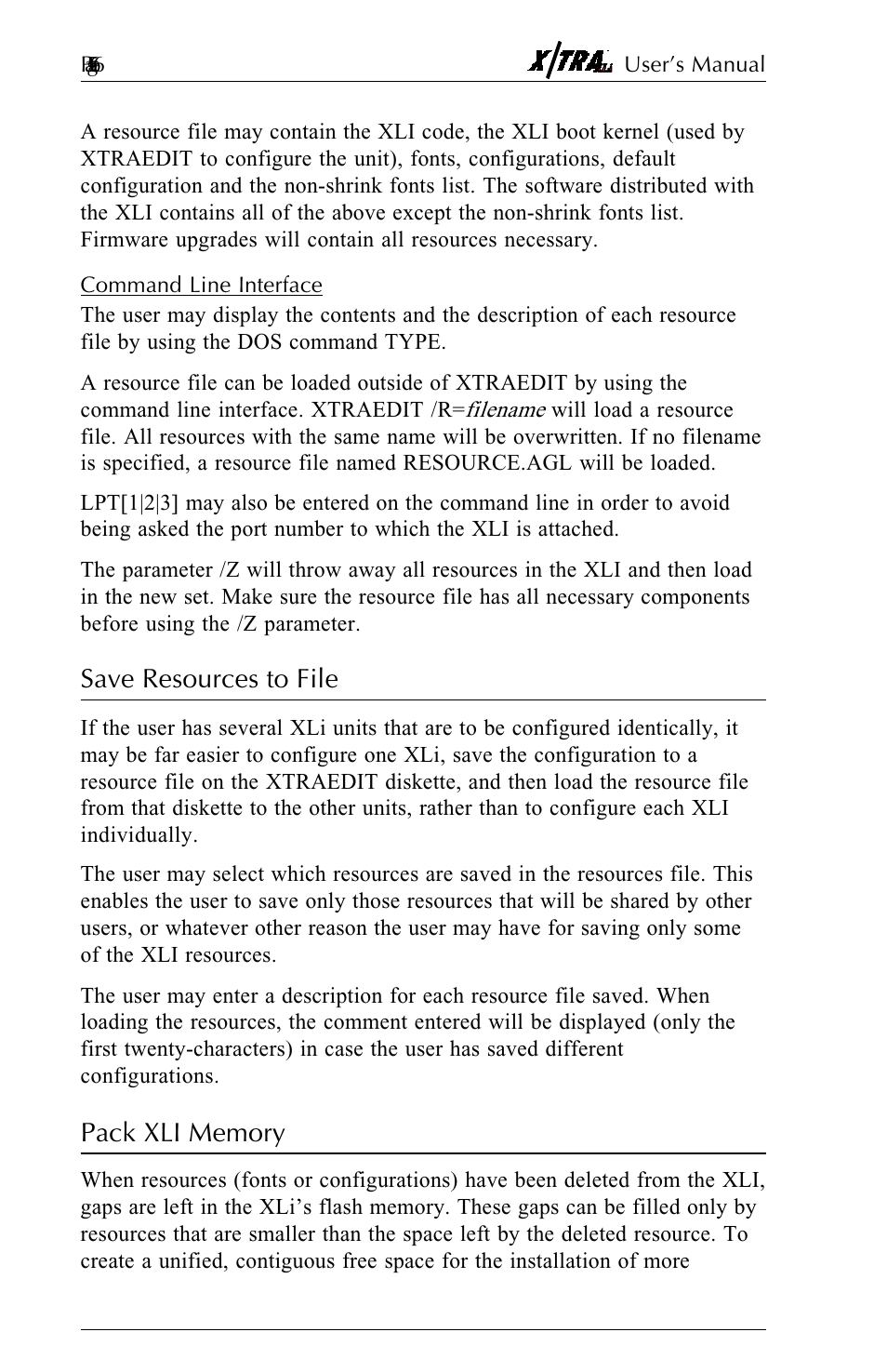 Command line interface, Save resources to file, Pack xli memory | Command line interface -30, Save resources to file -30 pack xli memory -30 | Agilent Technologies N-Series User Manual | Page 87 / 90