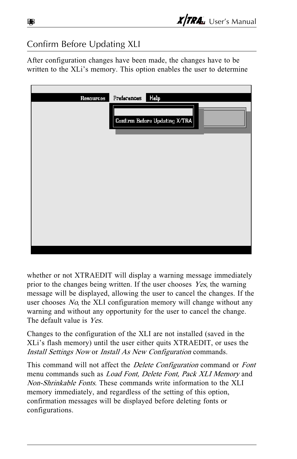 Confirm before updating xli, Confirm before updating xli -32 | Agilent Technologies N-Series User Manual | Page 89 / 90