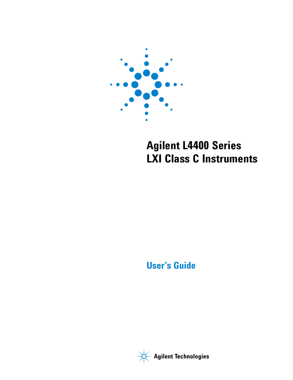 Agilent Technologies L4400 User Manual | 281 pages