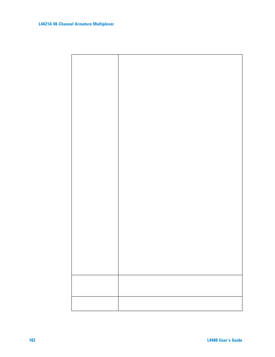 Agilent Technologies L4400 User Manual | Page 114 / 281