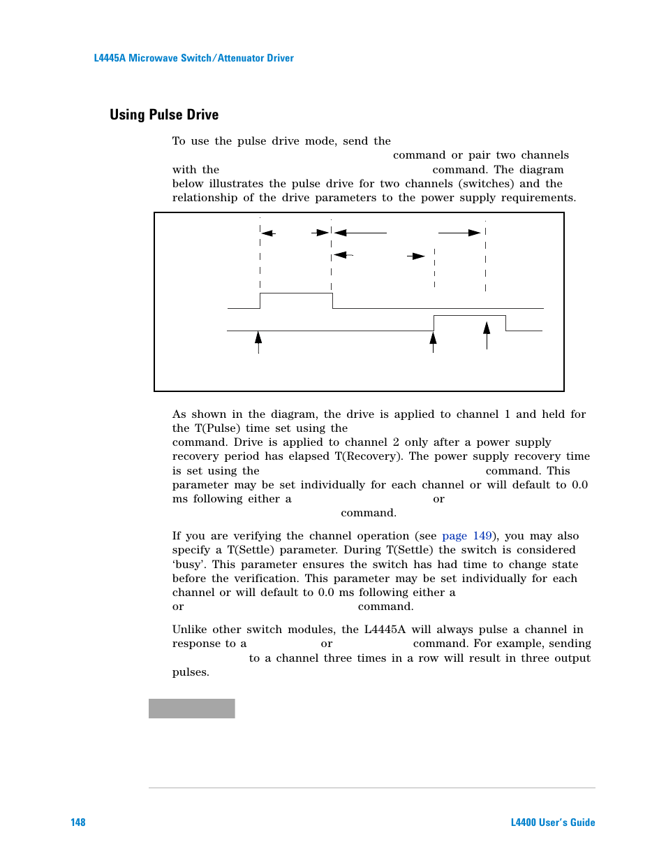 Using pulse drive | Agilent Technologies L4400 User Manual | Page 160 / 281